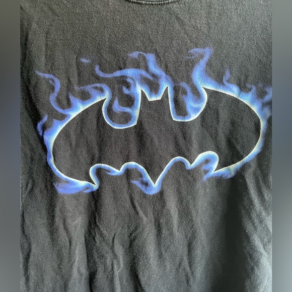 3/$30 BUNDLE SALE!! VTG 2002 Warner Bros Batman Blue Freeze Graphic Tee Large - Picture 2 of 4